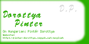 dorottya pinter business card